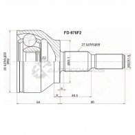 Шрус наружный FORD FOCUS III CB8 11-14/KUGA CBS 13 SAT RUWQ BO 1436726016 FD976F2