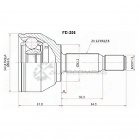 Шрус наружный FORD TRANSIT CONNECT TC7 02-13 SAT 1440991393 V R12GF FD208