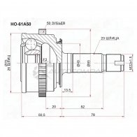 Шрус наружный HONDA LOGO D13B/GA3 96-01