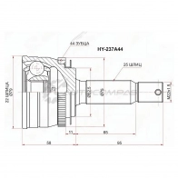 Шрус наружный HYUNDAI ACCENT 00-10 SAT PO 76D3 HY237A44 1436726021