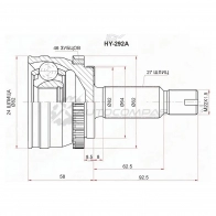 Шрус наружный HYUNDAI CRETA 2,0 АКПП 15- 2WD/4WD SAT 1440521810 HY292A WW VATTK