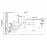 Шрус наружный Isuzu TROOPER/BIGHORN 3.2/3.5/3.1D 94-/OPEL FRONTERA/MONTEREY SAT IS06 XF6N4 5 1436726024