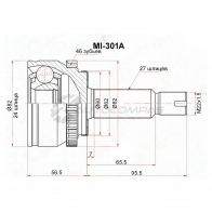 Шрус наружный KIA SOUL 08- AT SAT MI301A XQZK IU 1440522758