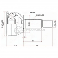 Шрус наружный MAZDA DEMIO 07- MAZDA2 07 SAT W 586LF MZ045 1422875987