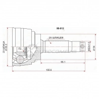 Шрус наружный MITSUBISHI GALANT/LEGNUM/MIRAGE/LANCER CK4A/CK6 4G93/6A11/6A12/4G92 95-03 SAT MI012 XTL PU 1422829526