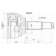 Шрус наружный NISSAN ALMERA G15RA 15- K4M 5MT SAT 2VMJ 7Z1 1440991399 RN237