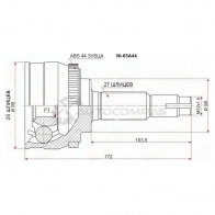 Шрус наружный NISSAN BLUEBIRD U14 SR20 96-/PRIMERA P12 QR20/25 01- SERENA C24 SR20/QR20/25 99