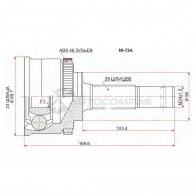 Шрус наружный NISSAN CEFIRO A33 VQ20DE 98-02 ABS SAT NI72A 1422817406 C O1OM