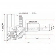 Шрус наружный NISSAN MAXIMA/CEFIRO A32/A33 VQ20/VQ25/VQ30 94-02 SAT NI051A D530A 5D 1422817387