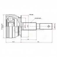 Шрус наружный NISSAN PATHFINDER R51/NAVARA D40 05 SAT VW226 1422875599 Q9 1PPF