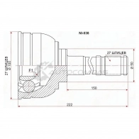 Шрус наружный NISSAN TERRANO/PATHFINDER D21 TD27/ATLAS/VG30 89-95 SAT NI038 1422817381 TZ ZJZDH