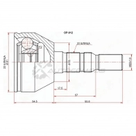 Шрус наружный OPEL ASTRA H 04-10/ZAFIRA B 05-11 SAT V06 7M 1422875444 OP012