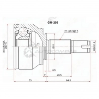 Шрус наружный OPEL CORSA D 06-14 SAT TMEZB YC 1422802488 GM205