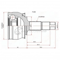 Шрус наружный OPEL CORSA D 06-14/FIAT GRANDE PUNTO 199 05