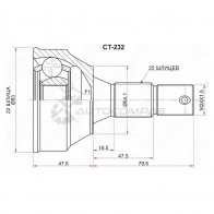 Шрус наружный PEUGEOT PARTNER/CITROEN BERLINGO 96 SAT UG3J I 1440991401 CT232