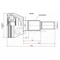 Шрус наружный задний CHEVROLET CAPTIVA C100 07 SAT GM202 1422802592 Y C3IH