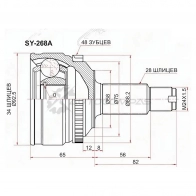 Шрус наружный SSANG YONG ACTYON NEW 10- МКПП SAT SY268A 1440991407 IQ LMT