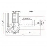 Шрус наружный SSANGYONG ISTANA 2.9D 95-03 SAT 5 YG6DP 1422820289 SY001