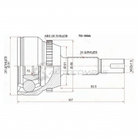 Шрус наружный Toyota CAMRY ACV40 06- (сборка Россия) SAT TO160A 1422829394 CXD SKO2