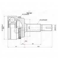 Шрус наружный Toyota CAMRY ASV50 11