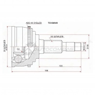 Шрус наружный Toyota CAMRY GRACIA MCV20/21 (Var GKN) 96-01 +ABS/LX RX330 3MZ-FE -ABS SAT TO69A48 ZJ J8H 1422829330