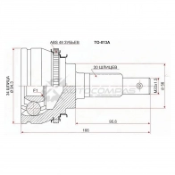 Шрус наружный Toyota CAMRY/SCEPTER VCV1 92-96/AVALON MCX10 95 SAT J 6PA2B 1422829435 TO013A