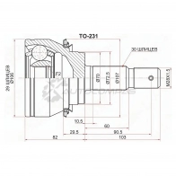 Шрус наружный Toyota FORTUNER GGN155/165/GUN15/HILUX GGN1 1GDFTV 16 SAT 1440540954 TO231 AM PQJ