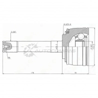 Шрус наружный Toyota LAND CRUISER 100 98-05 SAT TO74 7 SIXY 1422829332