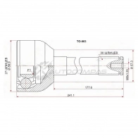 Шрус наружный Toyota LAND CRUISER PRADO LJ7/4RUNNER/HILUX/SURF 3Y/2L/3L 83- мостовой