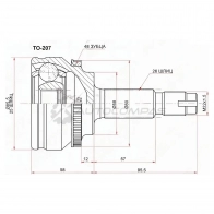 Шрус наружный Toyota PREMIO/ALLION ZRE142/WISH ZGE20/ZGM10/AXIO/FIELDER ZRE14 SAT NFYI7 S9 1422829920 TO207