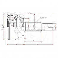 Шрус наружный Toyota YARIS KSP90/NLP90/NSP90/SCP90/NCP90/ZSP90 05-11 SAT TO348 4R Z1F 1422829811