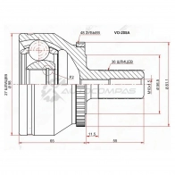 Шрус наружный VOLVO XC90 03 SAT 1436726628 VO205A QQXG 4