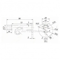 Развальный болт нижнего рычага Toyota 4RUNNER/HILUX/SURF/LAND CRUISER PRADO/TACOMA 95-02 SAT 1422830543 TL JV4 ST4840935050