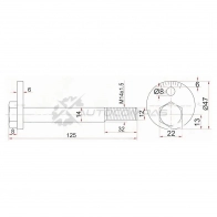 Развальный болт нижнего рычага Toyota LITE/TOWN/MASTER/ACE NOAH 86 SAT ST4819027020 E 2PS5 1422823520