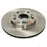 Тормозной диск SUZUKI SX4 13-/VITARA 15- перед.вент.(d=280mm) KORTEX 1440616520 KD0491 OG V1LRI