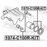 Ремкомплект направляющих тормозного суппорта заднего HYUNDAI SANTAFE 06- KORTEX TWDOF 6F 1440620645 KBR319 - Изображение 2