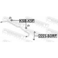 Тяга стабилизатора HYUNDAI/KIA TUCSON/SPORTAGE 20- пер.подв.лев/прав. KORTEX 1440622638 KLS5385 MLV VC - Изображение 2
