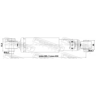 Амортизатор HYUNDAI SANTA FE/KIA SORENTO 12- зад.газ. KORTEX G9JH 0 1440614717 KSA326STD - Изображение 2