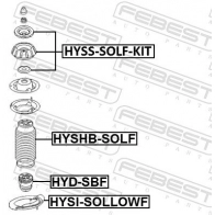 Пыльник амортизатора SSANGYONG NEW ACTYON переднего KORTEX KRB055 E0M ACU4 1440619638 - Изображение 2