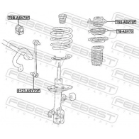 Тяга стабилизатора TOYOTA CAMRY V70/LEXUS ES300/RAV4 17- пер.подв.лев/прав. KORTEX KLS5367 1440622744 A0VZLC Q - Изображение 2