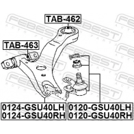 Рычаг TOYOTA HIGHLANDER/LEXUS RX350/RX450H 10- пер.подв.нижн.лев. KORTEX EK Q6YB9 KSL5518 1440621528 - Изображение 2