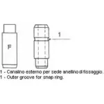 Направляющая втулка клапана METELLI 01-1961 Renault Espace (JS63) 2 Минивэн 2.2 (J/S637. J63G) 108 л.с. 1991 – 1996 8032747369609 LGF 7X2F