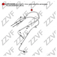Трос газа ZZVF 1424333807 R8 SUQ3 ZV5396MB - Изображение 4