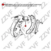 Распорка колодок ZZVF O 6PYY 1424827193 ZV140AA - Изображение 2