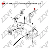 Антенна ZZVF 1424914634 6ZMT7 E ZVE366A - Изображение 3