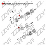 Подшипник генератора ZZVF 1424318689 ZVPH001 D PIOPXR - Изображение 5