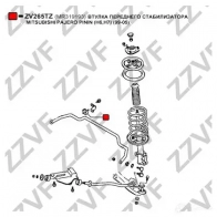 Втулка стабилизатора ZZVF DOV BT 1424588117 ZV265TZ - Изображение 3