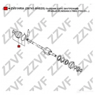 Пыльник шруса ZZVF 1424993627 zv51hra Z8N QGJ - Изображение 3