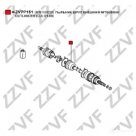 Пыльник шруса ZZVF 1424993818 13G 7U ZVPP151 - Изображение 2