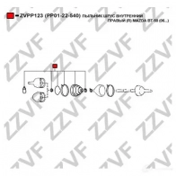Пыльник шруса ZZVF 1424993812 ZVPP123 UEX 4T0M - Изображение 2
